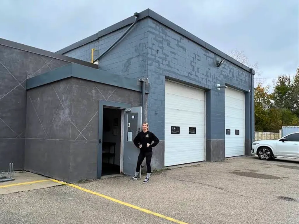 Exterior of the Move Strong KW studio at 15 Shirk Pl., Kitchener